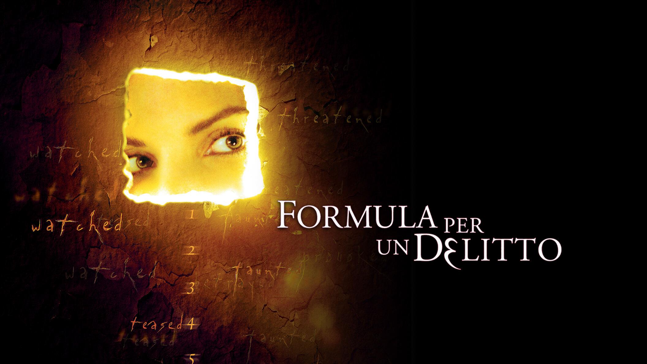 FORMULA PER UN DELITTO